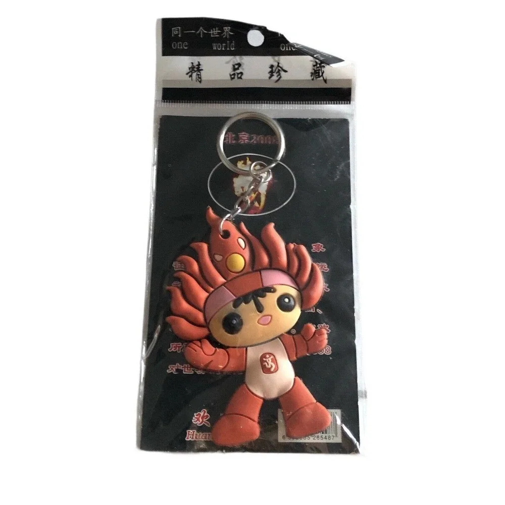Olympic mascot key rings Lot Of 3 2008 Beijing China Olympics
